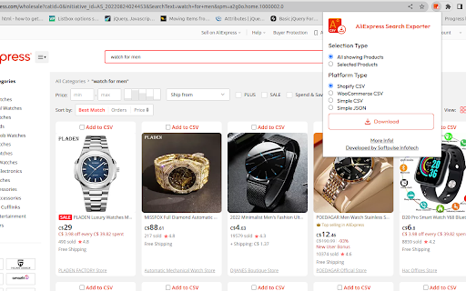 AliExpress Search Exporter