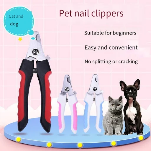 Professional Pet Cat Dog Nail Clipper Cutter with Sickle Stainless Steel Grooming Scissors Clippers for Pet Claws Dog Su