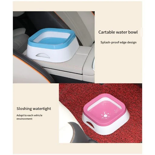 1L Dog Drinking Water Bowls 1000ml Floating Non-Wetting Mouth Cat Slow Anti-Overflow Water Feeding Dispenser Large Capac