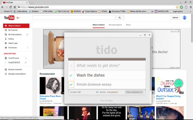 Tido Todo List chrome extension