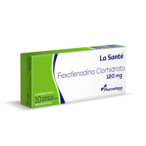 Fexofenadina Clorhidrato La Sante  120Mg 10 Tabletas La Sante