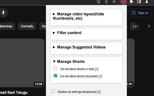 Customise YouTube