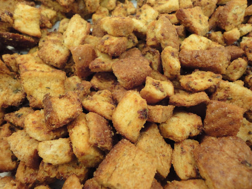 Homemade Cajun Croutons