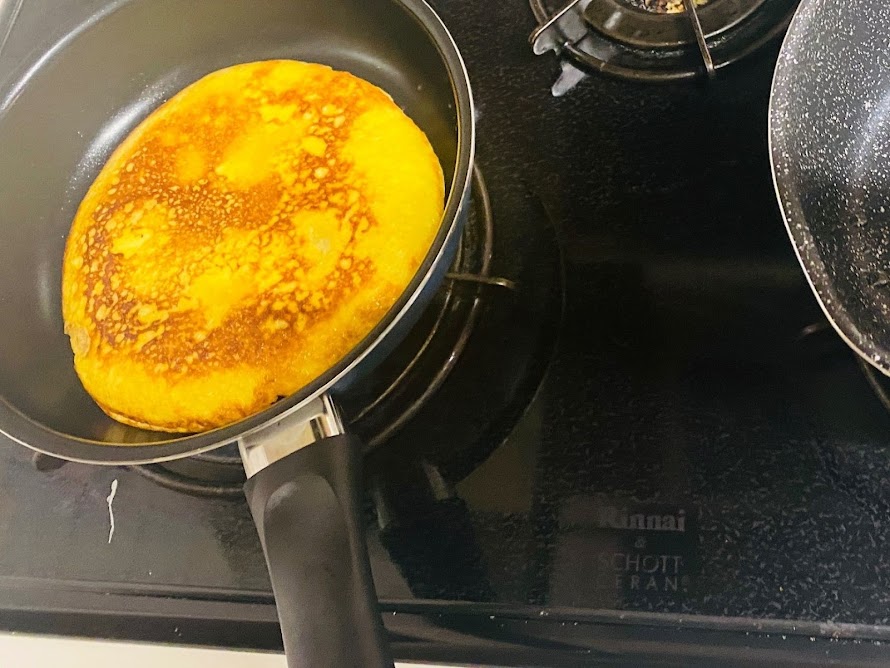 一押し！パン粉でバナナパンケーキ