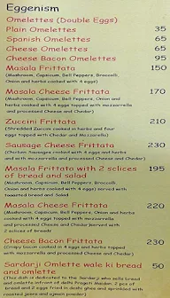 The Breakfast menu 8