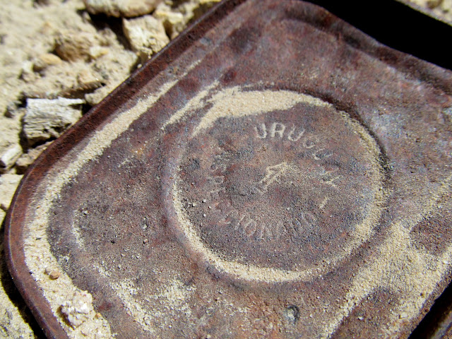 Old can stamped with Uruguay Inspeccionado 1