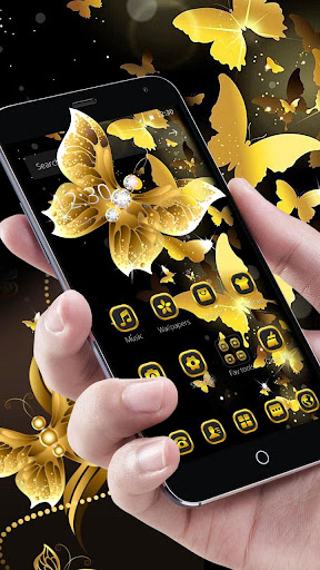 Gold Black Butterfly Theme
