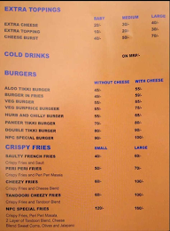 Moza Pizza menu 2