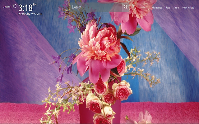 Peonies Flower Wallpapers NewTab Theme