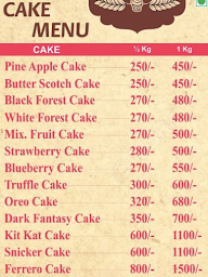 Makkar Bakers & Confectionery menu 1