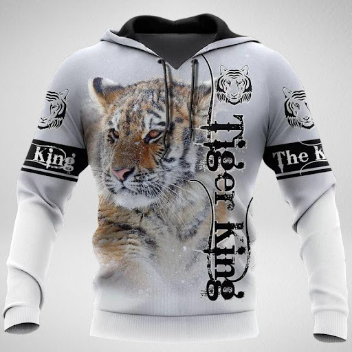 Title 6, Tiger 3D Digital Printing Zipper Shirt. Unleash...