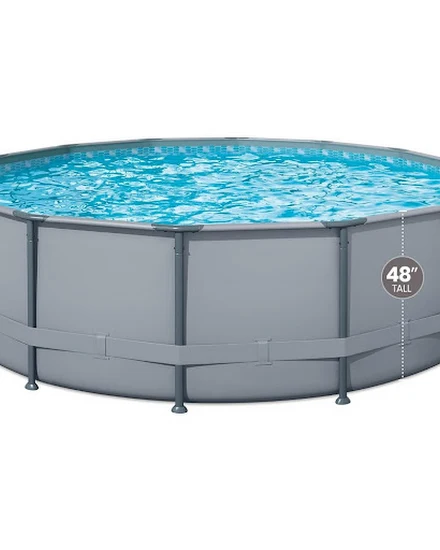 Swimming Pool 16ft X 48in Round Oasis Above Ground Pool G... - 0