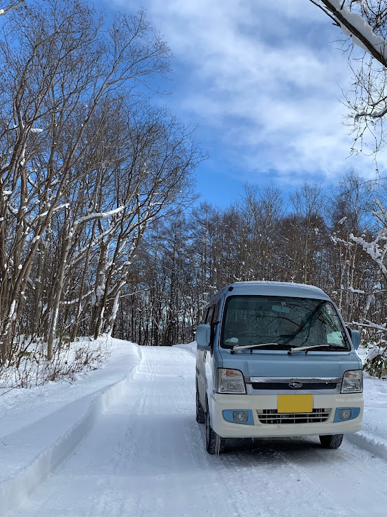 サンバーディアスワゴンの北海道・リフトアップサンバー・雪山・サンバー・新年のご挨拶に関するカスタム事例の投稿画像5枚目
