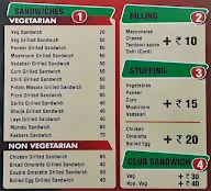 Sandwich Square menu 1