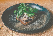 Ye Olde Test Kitchen's brioche French toast, porcini marmalade and seasonal mushrooms.