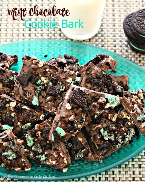 Click Here for Recipe: Mint Chocolate Cookie Bark