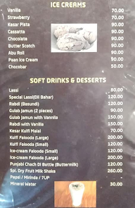 PARWANI 's Bombay Halwa House menu 1