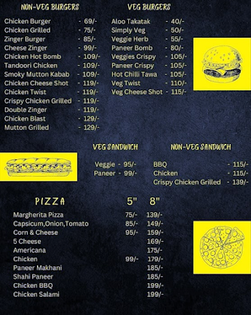 Choti Fry Burgur Center menu 