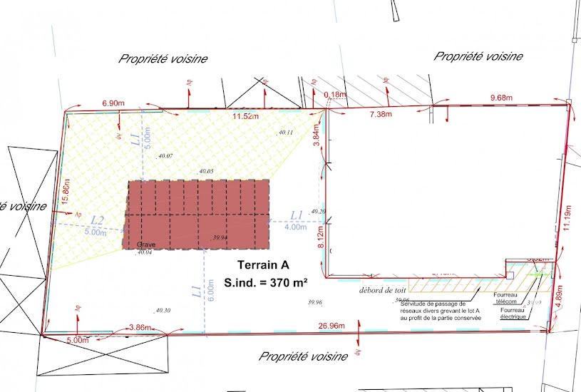  Vente Terrain à bâtir - 374m² à Mérignac (33700) 