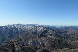 向かう竜ヶ岳方面