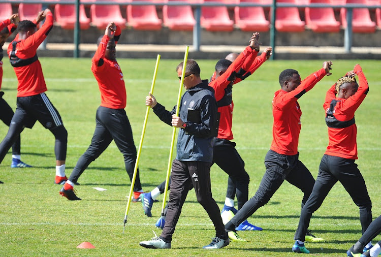 Milutin Sredojevic, coach of Orlando Pirates during the Orlando Pirates Media Day on 01 August 2018 at Rand Stadium.