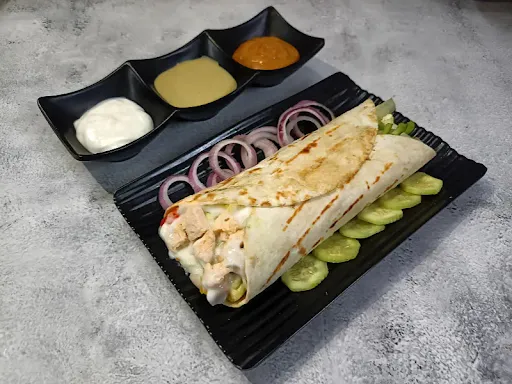 Chicken Reshmi Kebab Wrap.