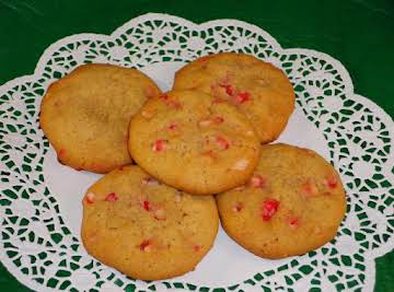 White Chocolate Peppermint Crunch Cookies