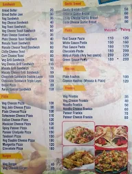 Aarya Corner menu 1