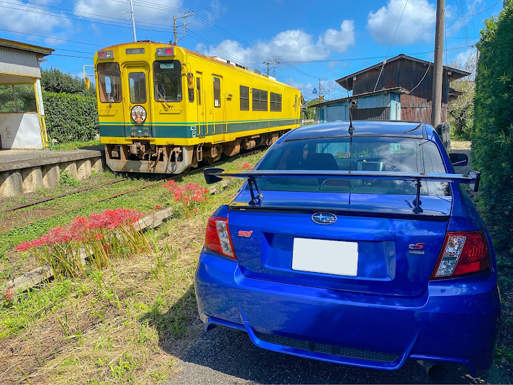 インプレッサ WRX STIのいすみ鉄道駅巡り・いすみ鉄道とコラボ・夕陽と富士山と愛車・teamBOXERに関するカスタム事例の投稿画像7枚目