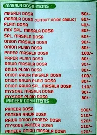 New South Indian Dosa menu 4