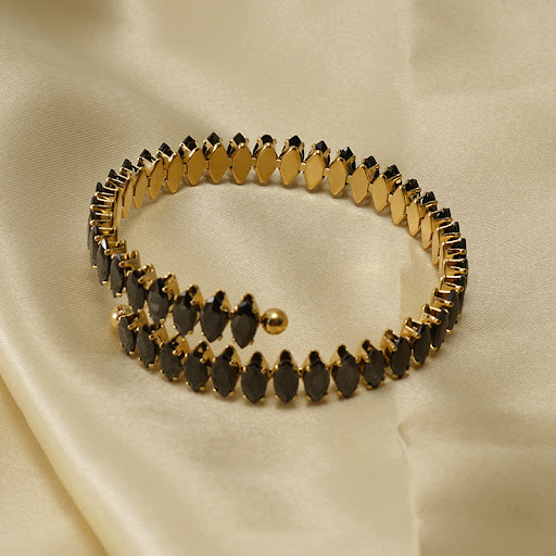 Title 5, Stainless Steel Zircon Bracelet 18K Fashion. A ...