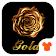 Gold Rose Theme for Android Free icon