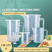 Ca Đong Định Lượng, Ca Nhựa Chia Vạch Đồ Pha Chế Cao Cấp