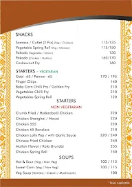 Bharath Restaurant menu 2