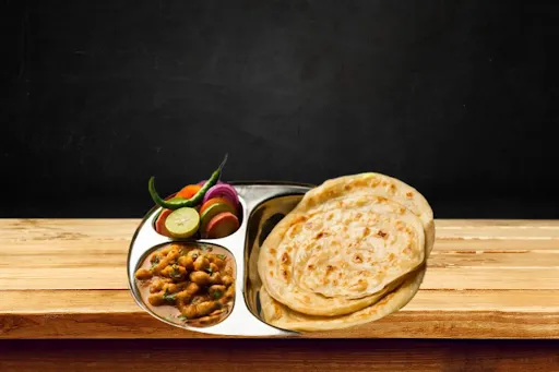 Chole Paratha With 3 Rajma Paratha Jumbo Meal