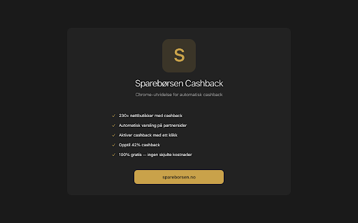 Sparebørsen Cashback screenshot 2