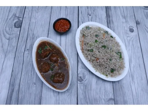 Veg Manchurian Fried Rice