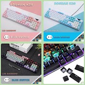 [Mã Skamsale12 Giảm 10% Đơn 200K] Bàn Phím Cơ Gaming Boshan K20 Led Rainbow