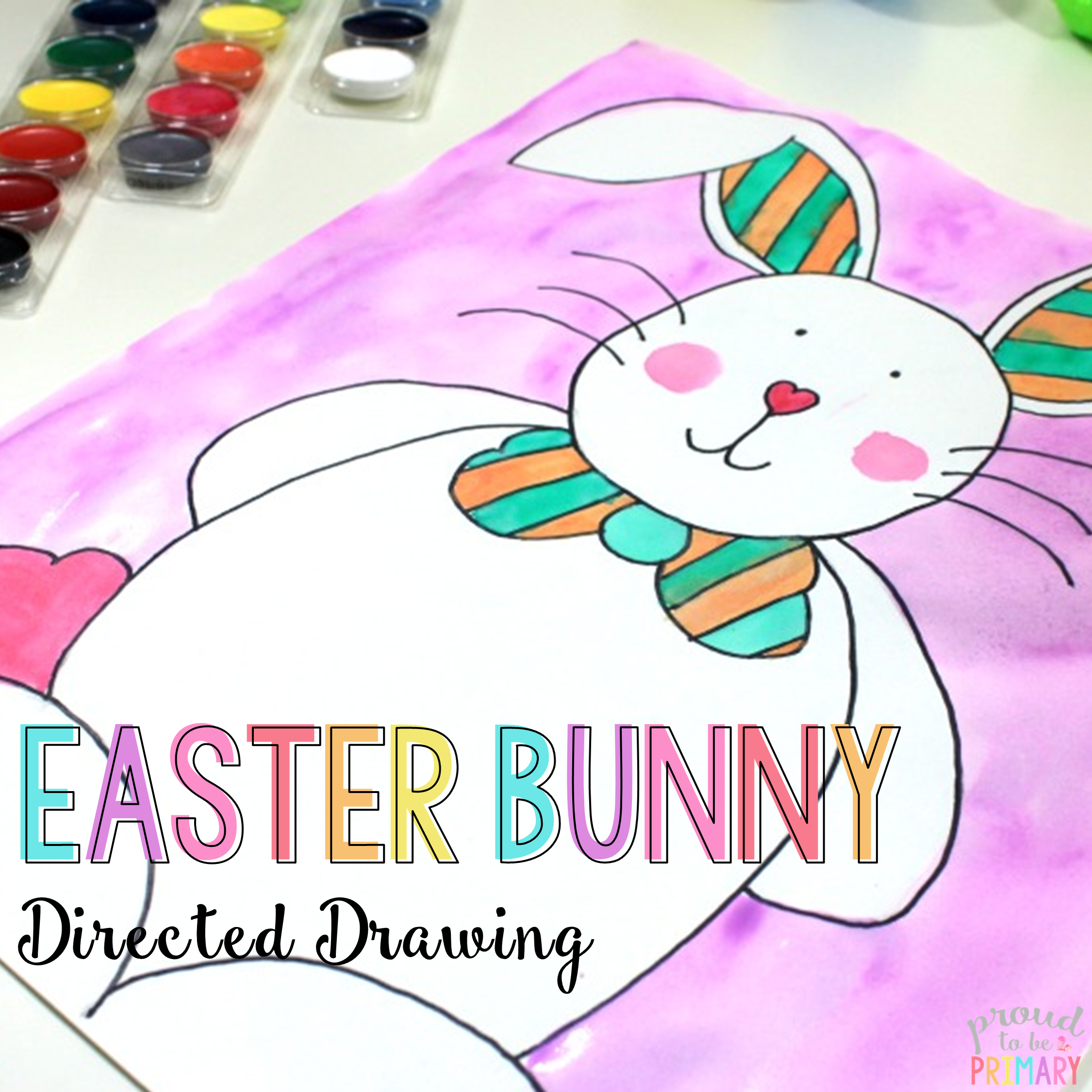 HOW TO DRAW AN EASTER BUNNY EASY DRAWING EASY AND FOFO - Drawing to Draw 