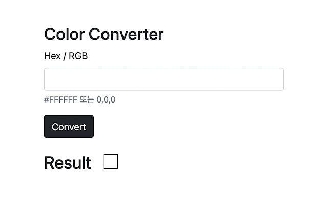 Color-Converter chrome extension