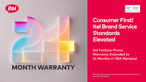 itel Extends Feature Phone Products' Warranty to 24 Months (Graphic: Business Wire)