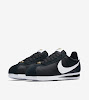 womens classic cortez black white