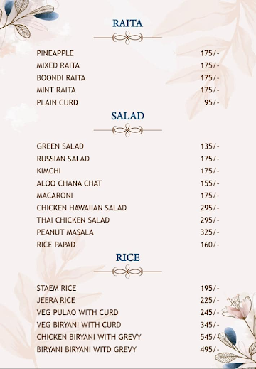 The Backyard Kitchen menu 