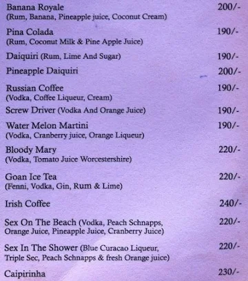 Dunhill menu 