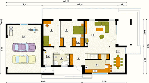 Onyks 3 DR-S - Rzut parteru