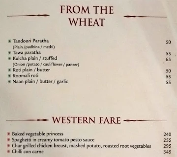 Porshae menu 