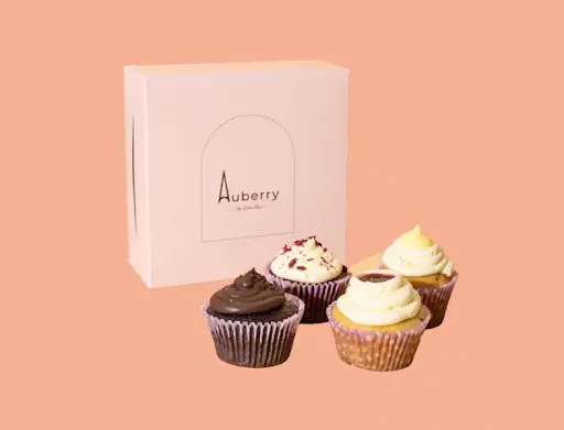 Assorted Cupcake Box - 4 Pcs