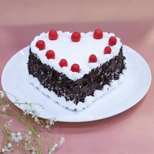 Heart Shaped Black Forest Cake