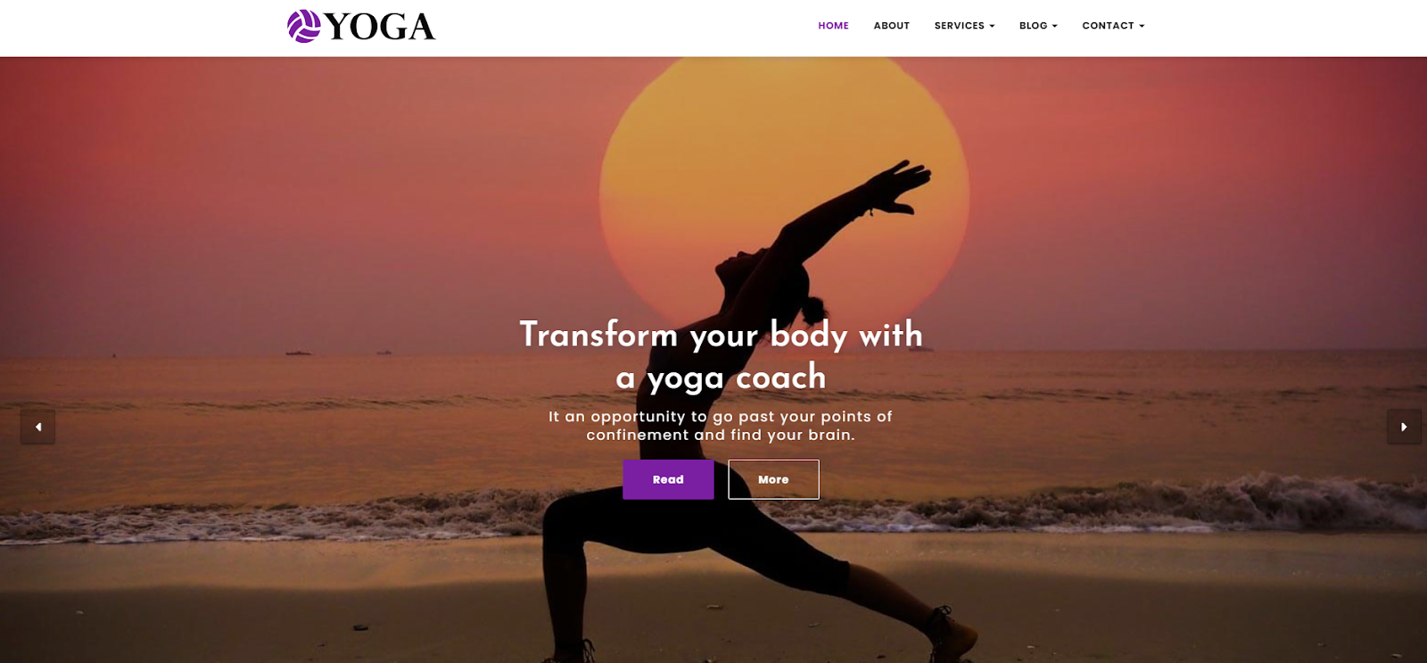 Yoga WordPress Theme