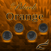 Black Orange Theme  Icon